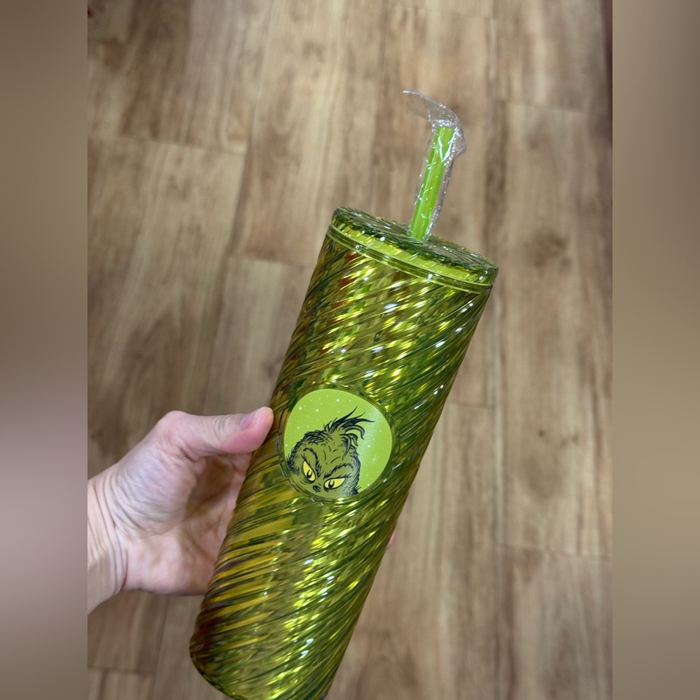 Grinch Green Spiral Tumbler